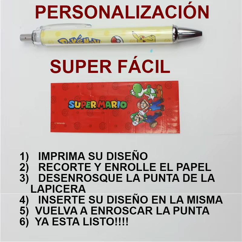 Caja de 50 Lapiceras transparentes facilmente personalizables