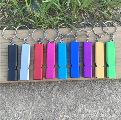 Llavero Silbato Aluminio X20 Unidades Apto Grabado Laser