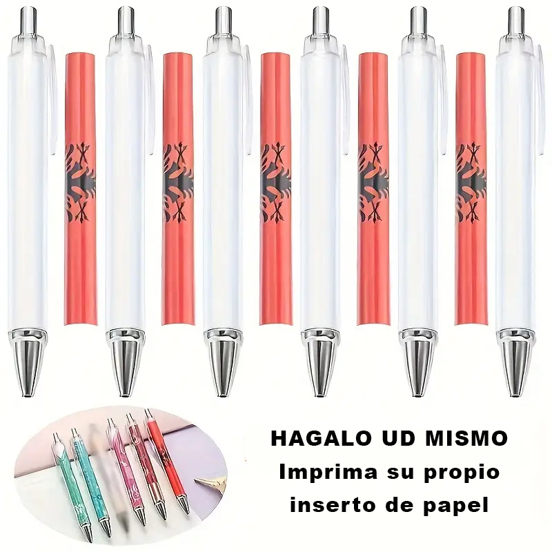 Caja de 50 Lapiceras transparentes facilmente personalizables