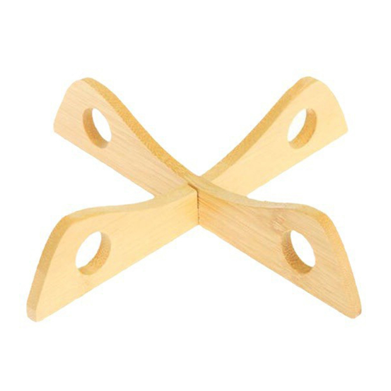 Soporte de bambú para ollas - pack por 6