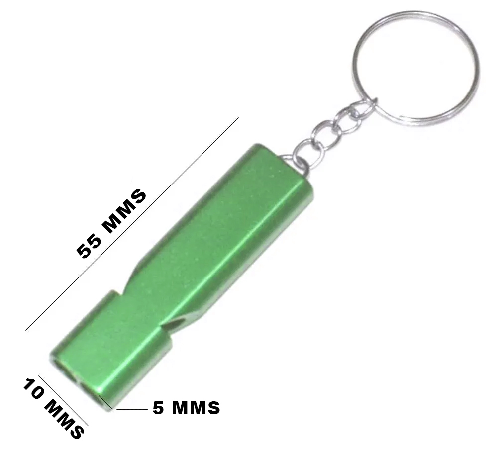 Llavero Silbato Aluminio X20 Unidades Apto Grabado Laser