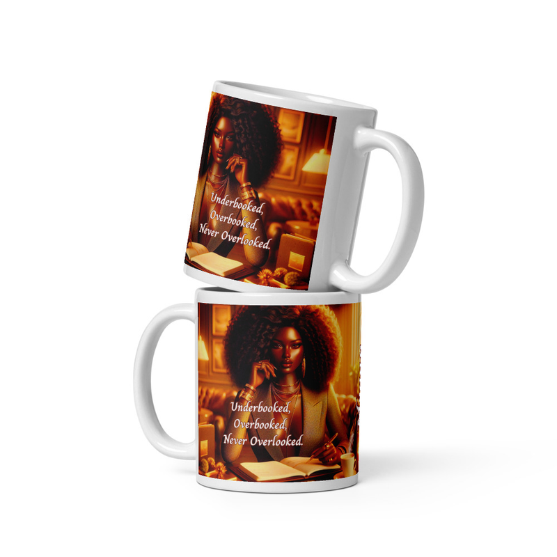 Underbooked, Overbooked, Never Overlooked. Mug