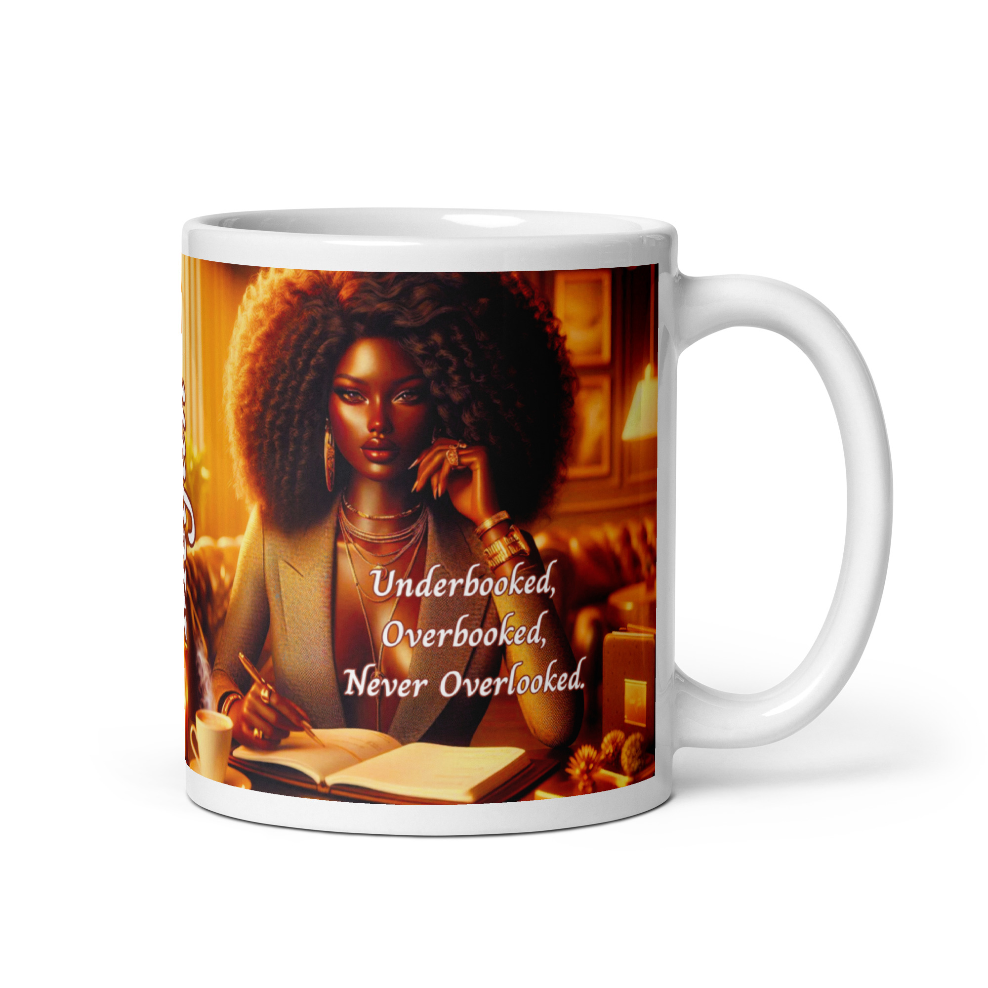 Underbooked, Overbooked, Never Overlooked. Mug