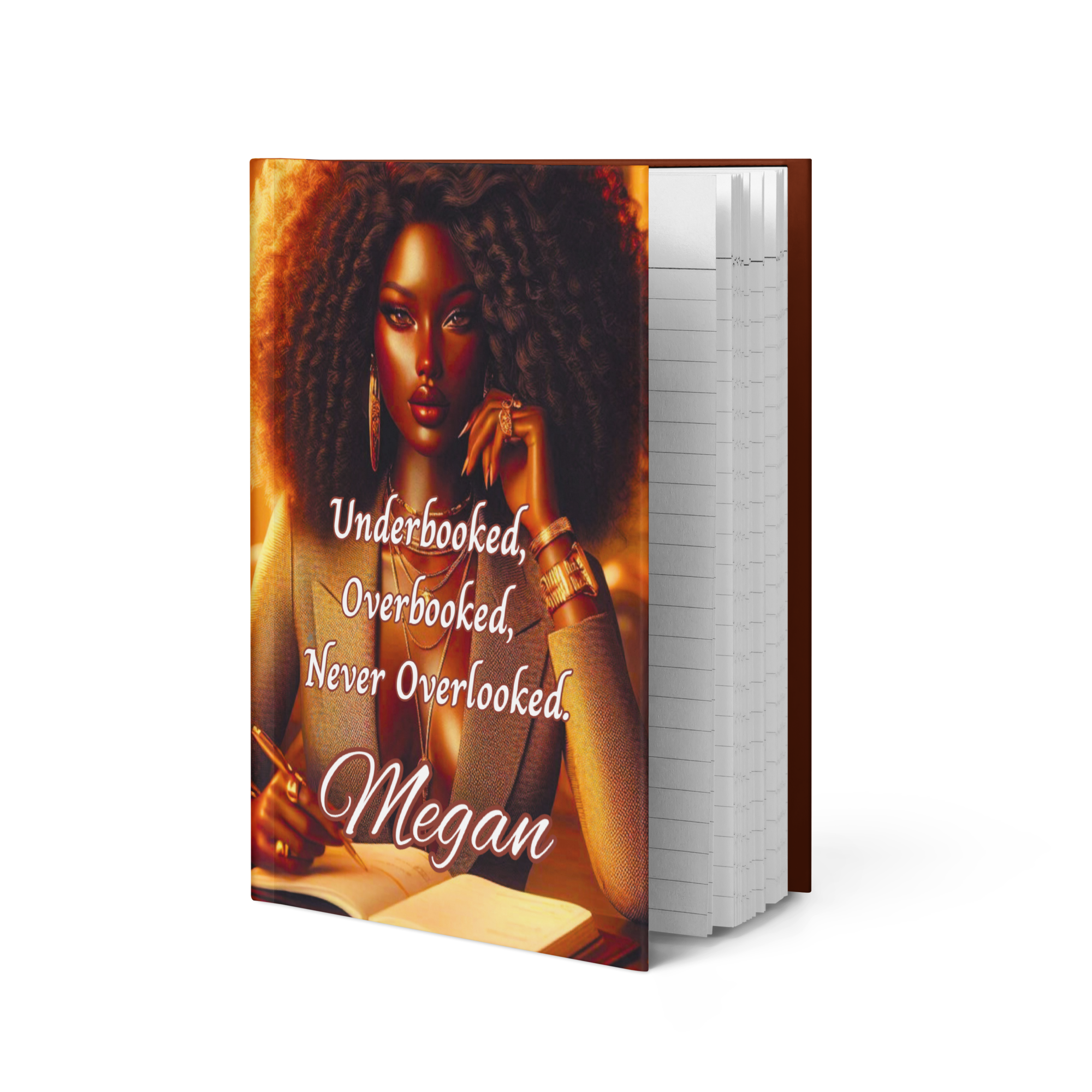 Underbooked, Overbooked, Never Overlooked Hardcover Journal