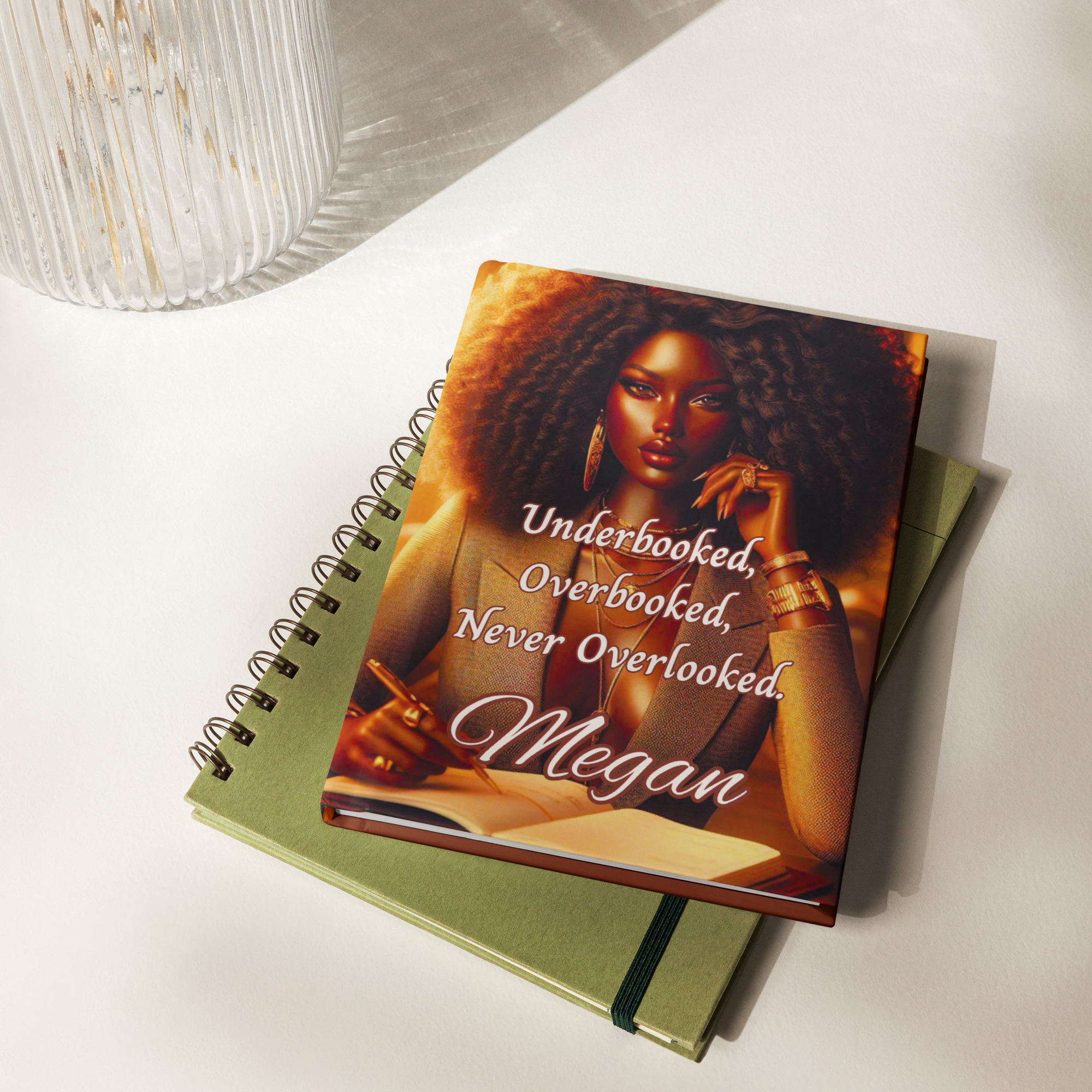 Underbooked, Overbooked, Never Overlooked Hardcover Journal 