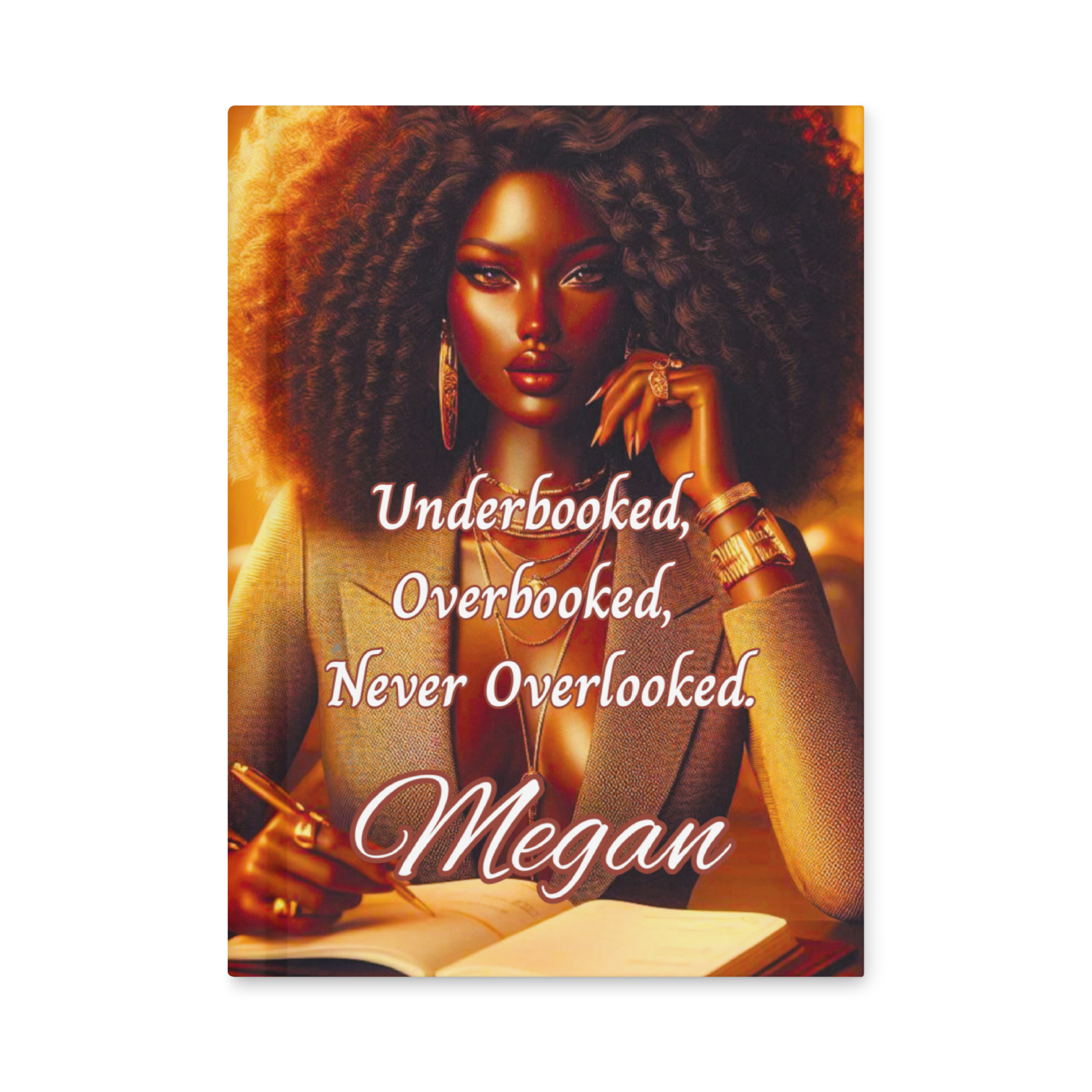Underbooked, Overbooked, Never Overlooked Hardcover Journal 