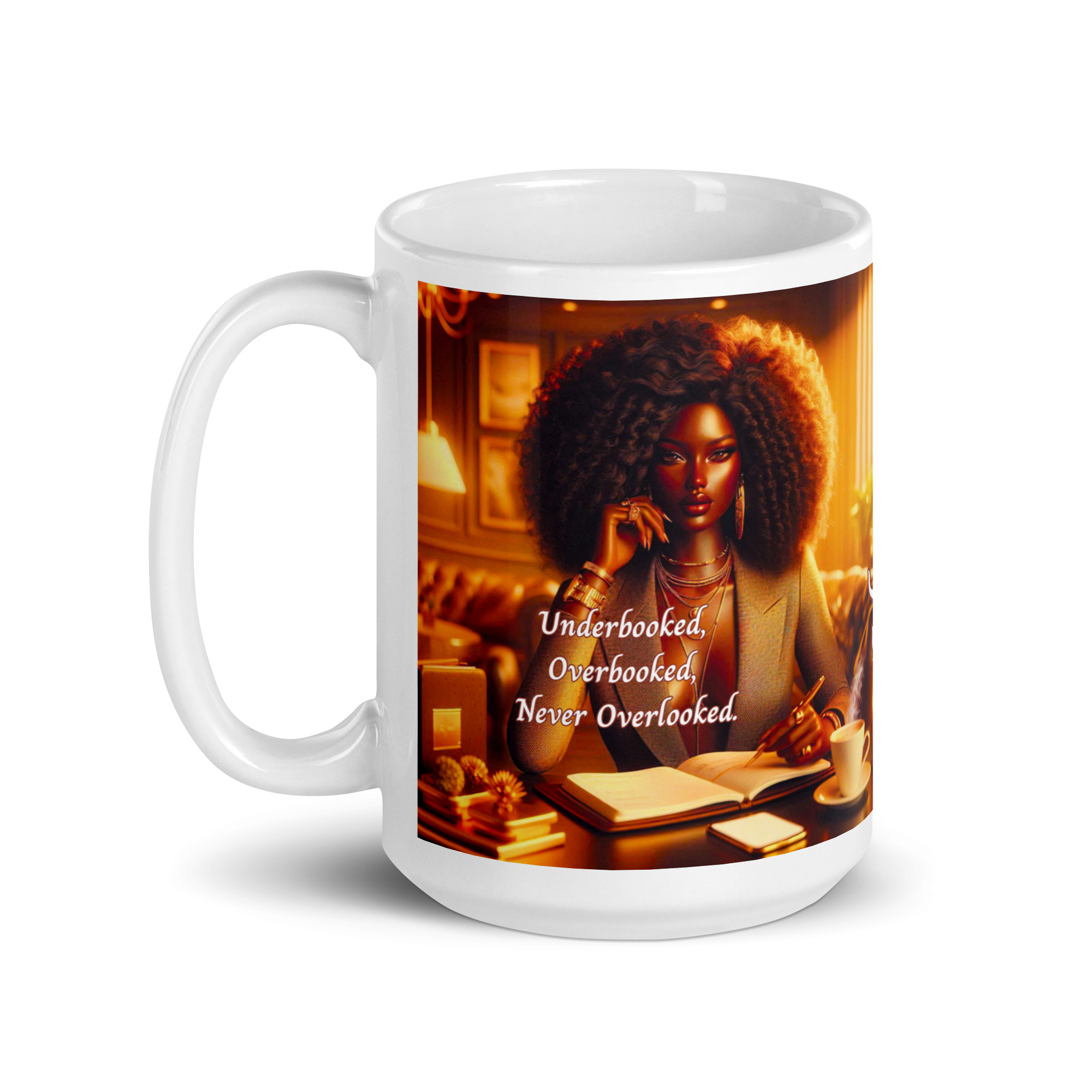 Underbooked, Overbooked, Never Overlooked. Mug