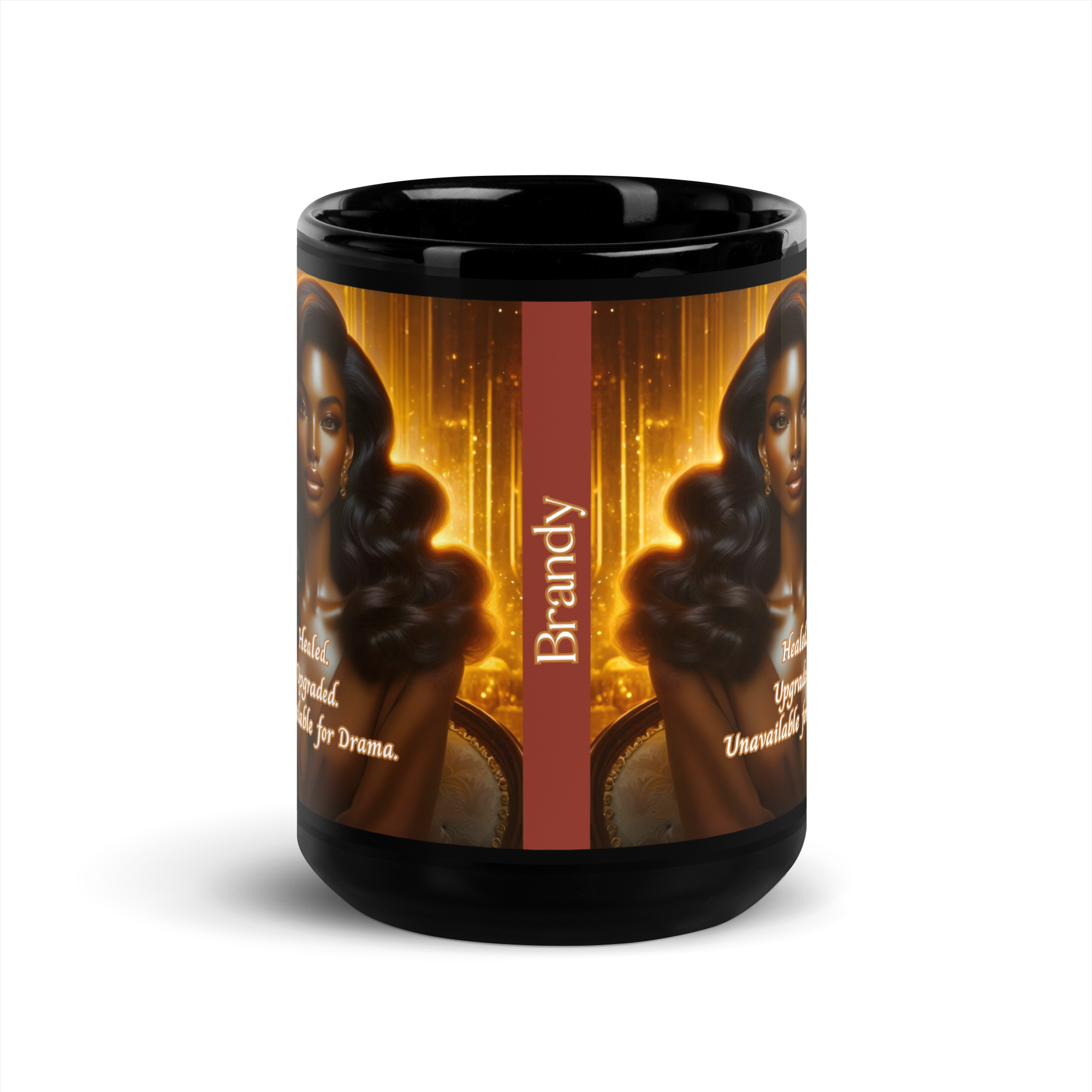 Healed. Upgraded. Unavailable for Drama. Mug