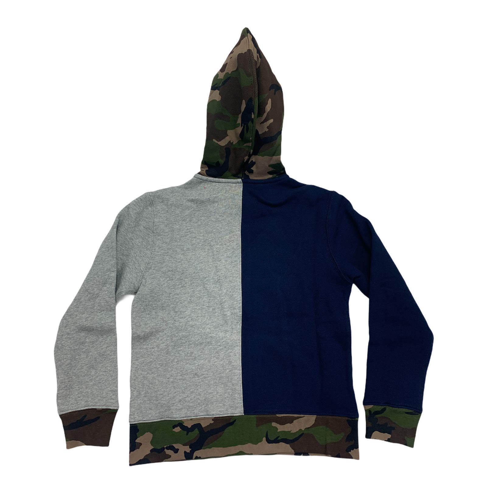 Polo Ralph Lauren Boys (8-20) Full Zip Fleece Lined Hoodie Sweatshirt (Green Multi, Small (8))