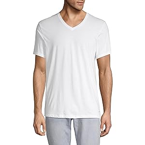 Calvin Klein Men`s 3-Pack Classic Fit Cotton V-Neck T-Shirts