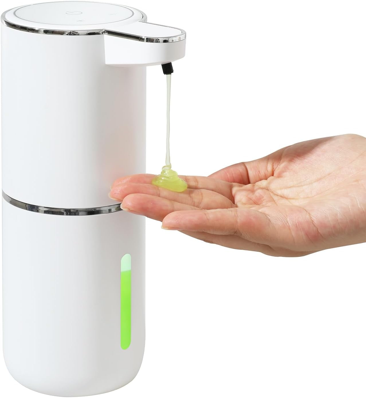 Automatic Soap Dispenser Sensor Kitchen Sink Bathroom Sink Liquid Soap Touchless Waterproof with Hand Sanitizer White