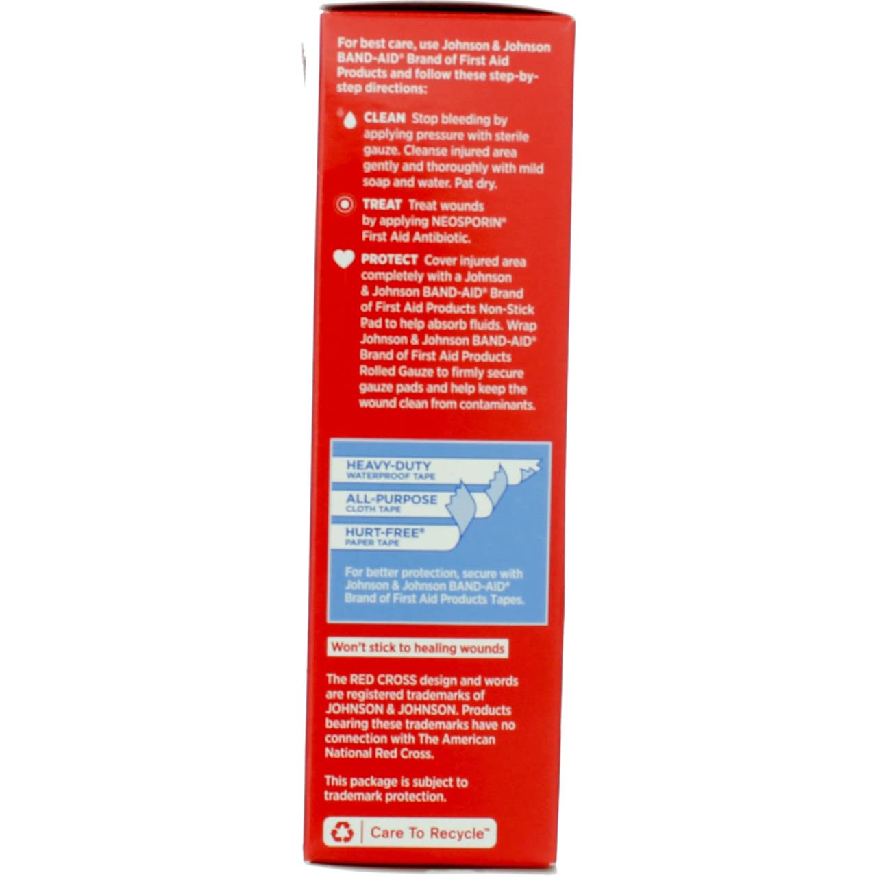 BAND-AID(R) Brand HURT-FREE(R) Non-stick Pads 3INX4IN, 10 COUNT