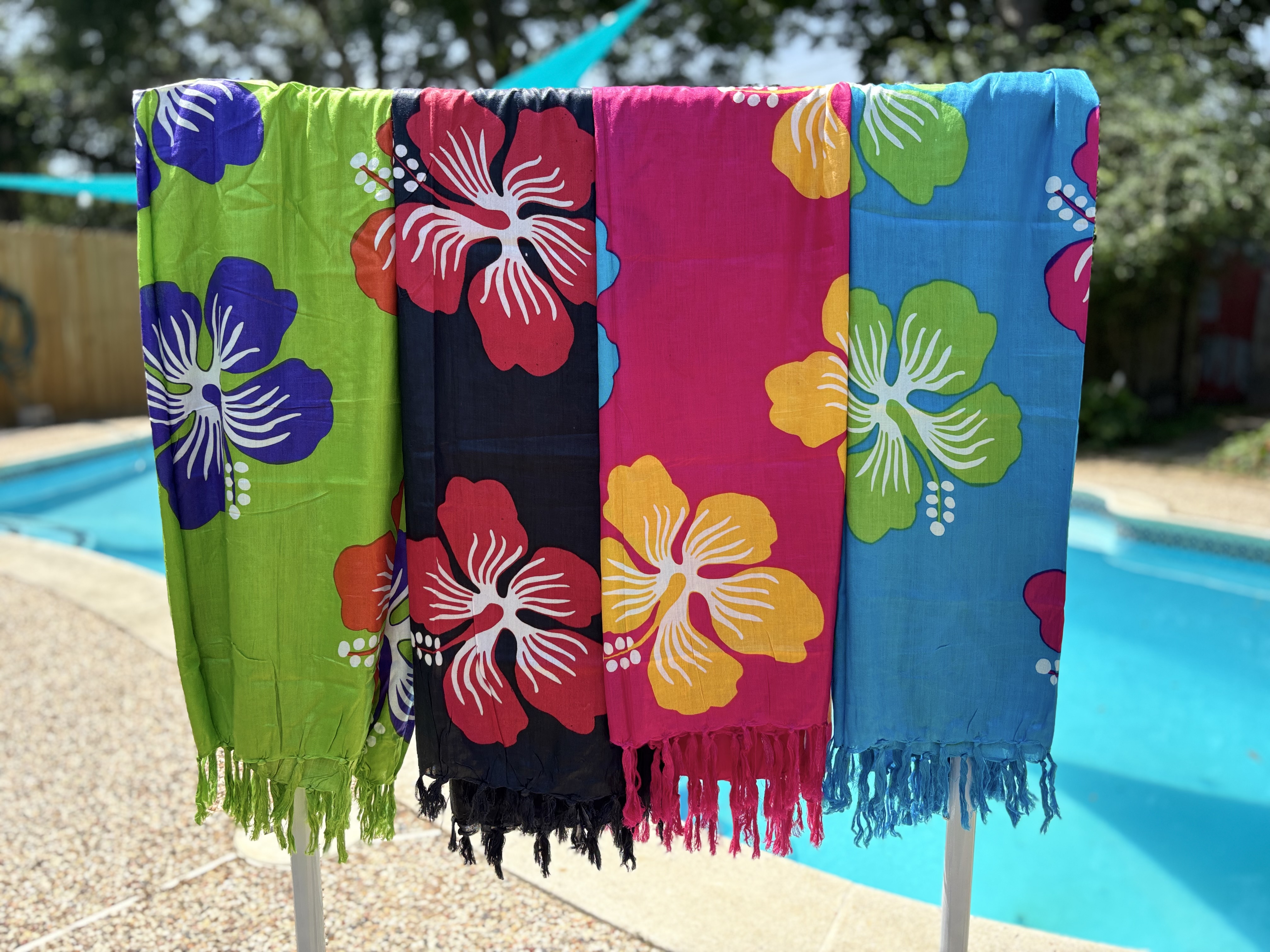 Colorful Hibiscus Sarongs