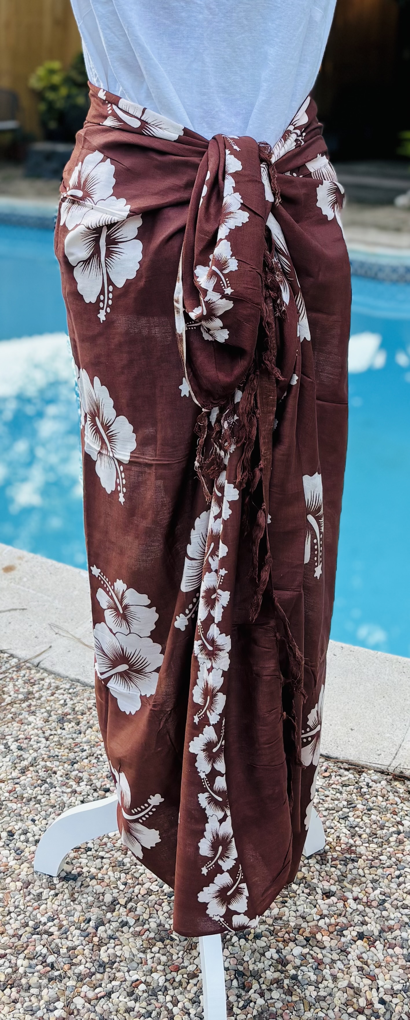 White Hibiscus Sarongs