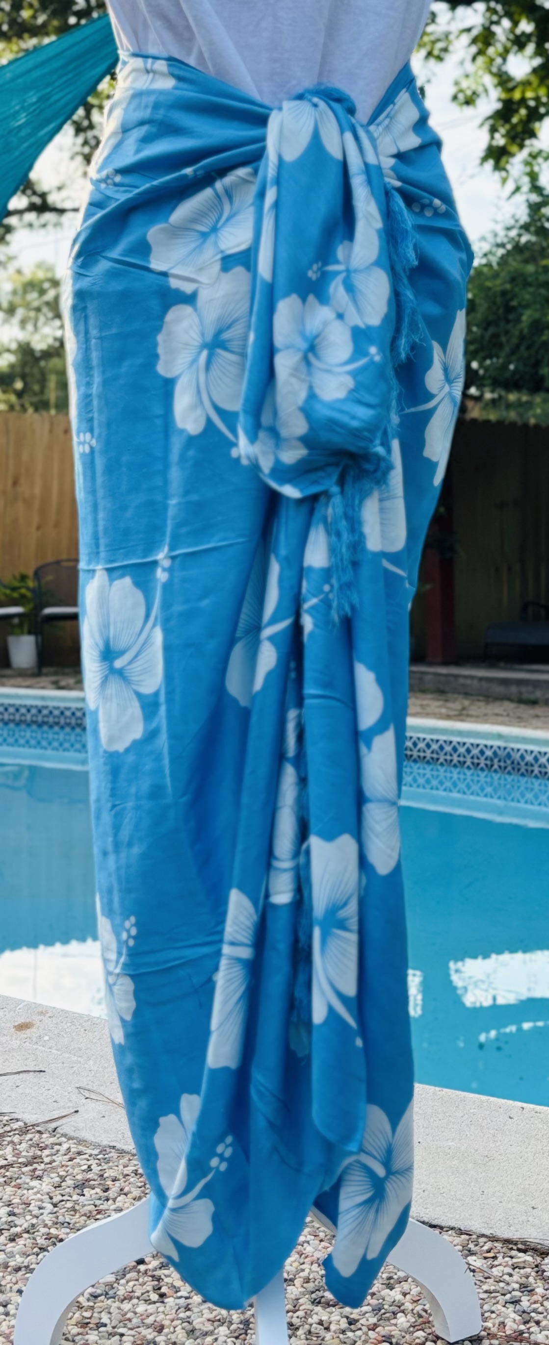 White Hibiscus Sarongs