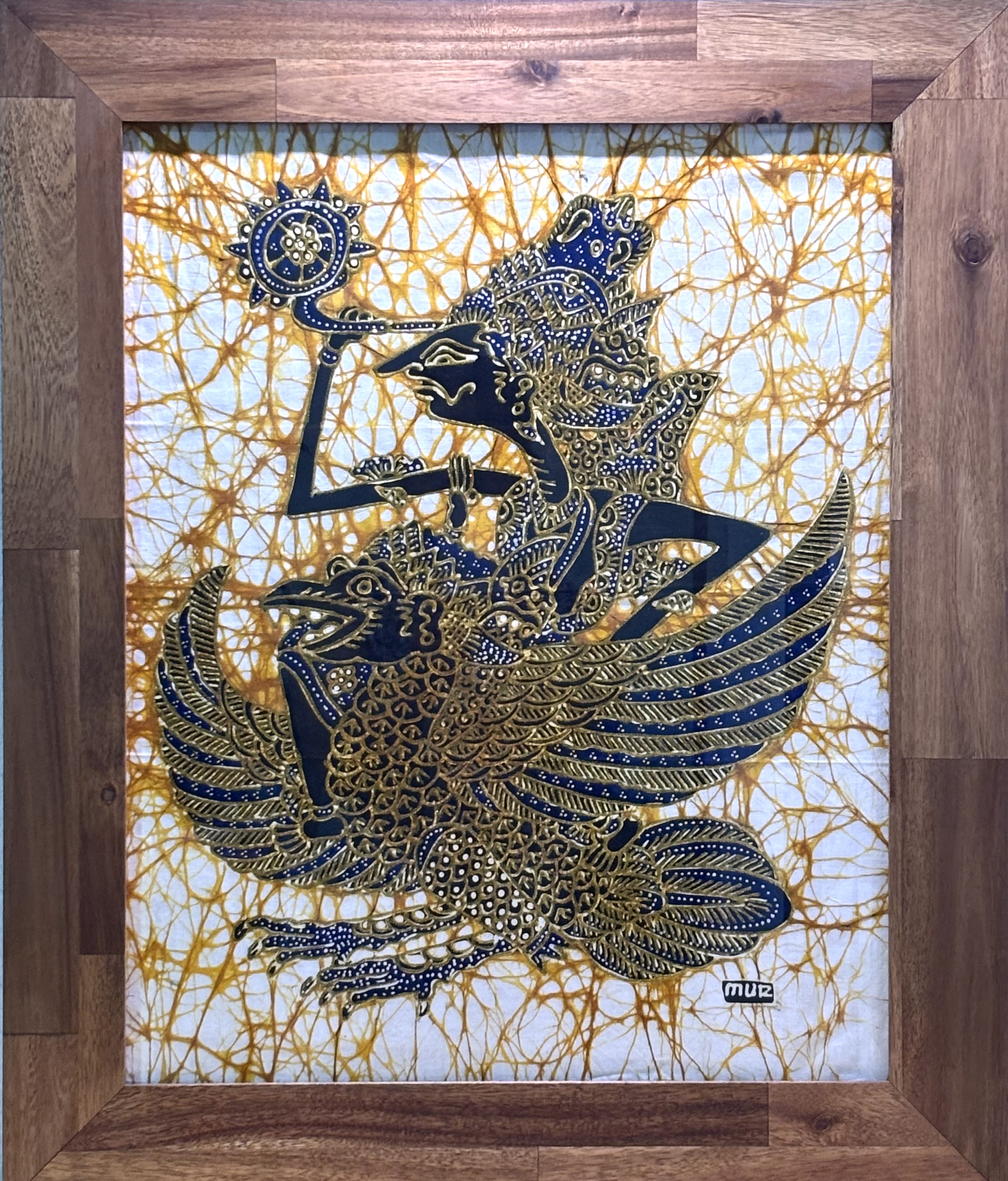 Vintage Hand painted Batik Artwork