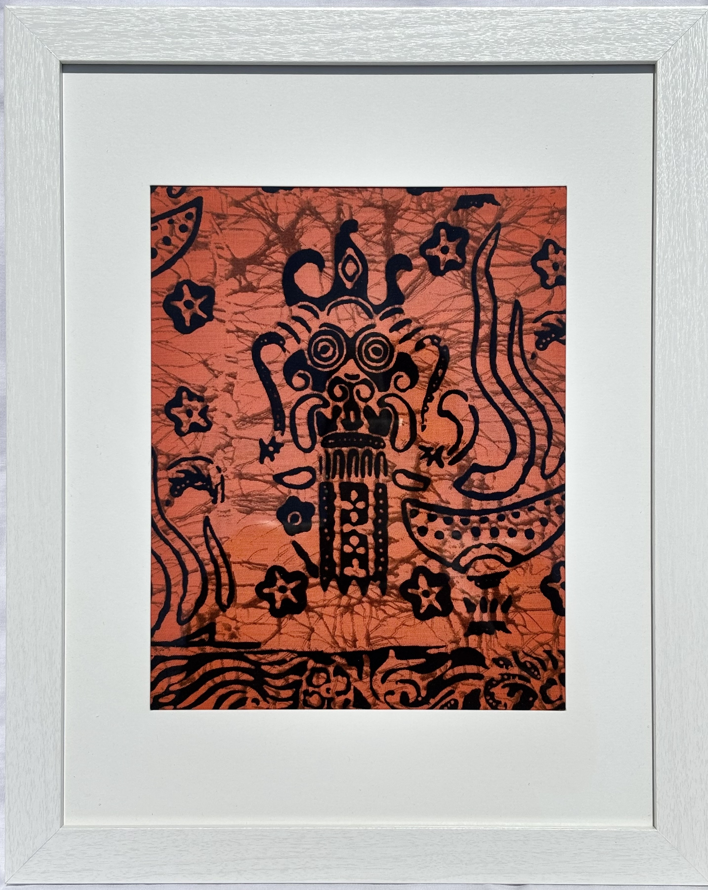 Framed Batik Abstract Artwork