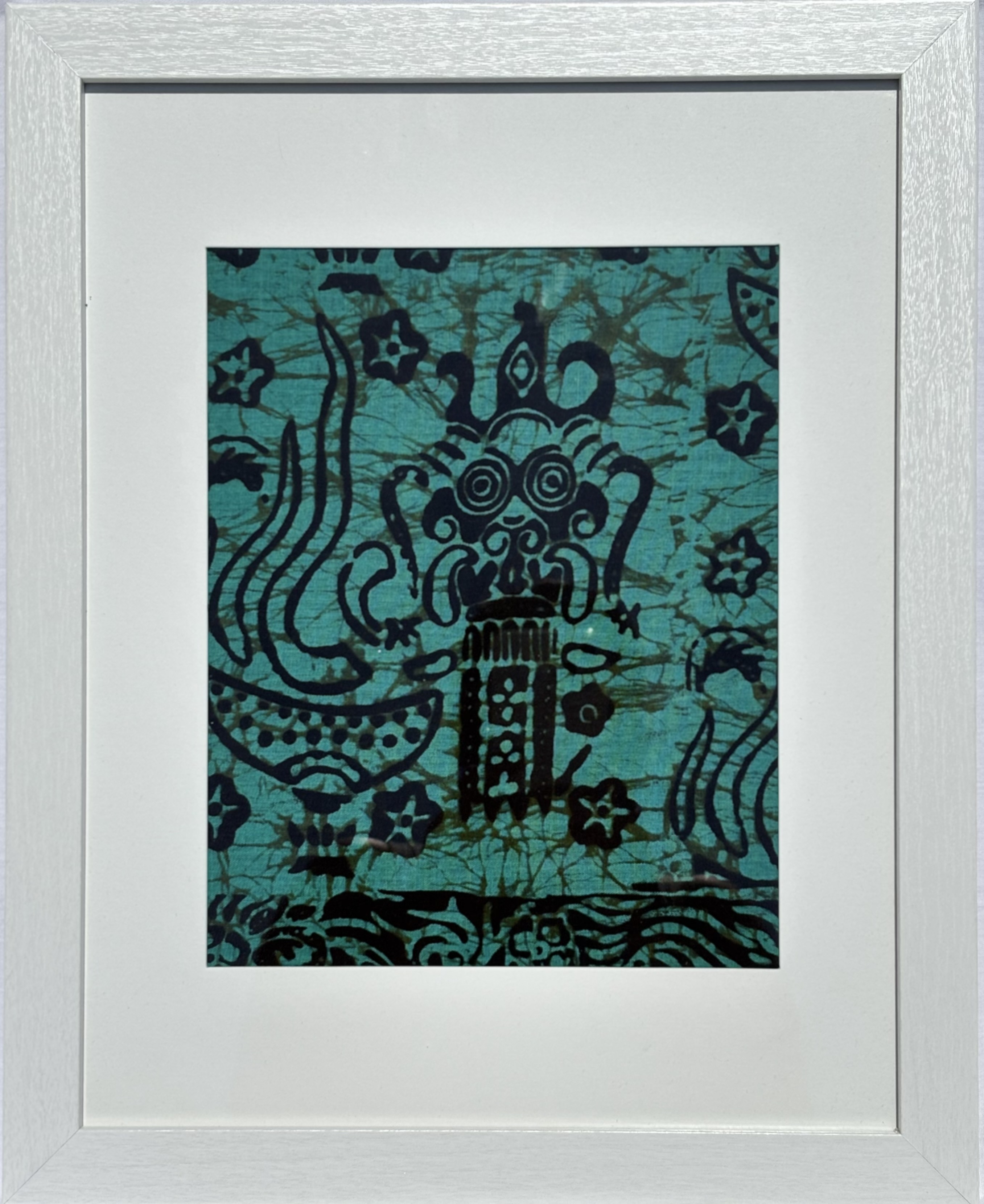 Framed Batik Abstract Artwork