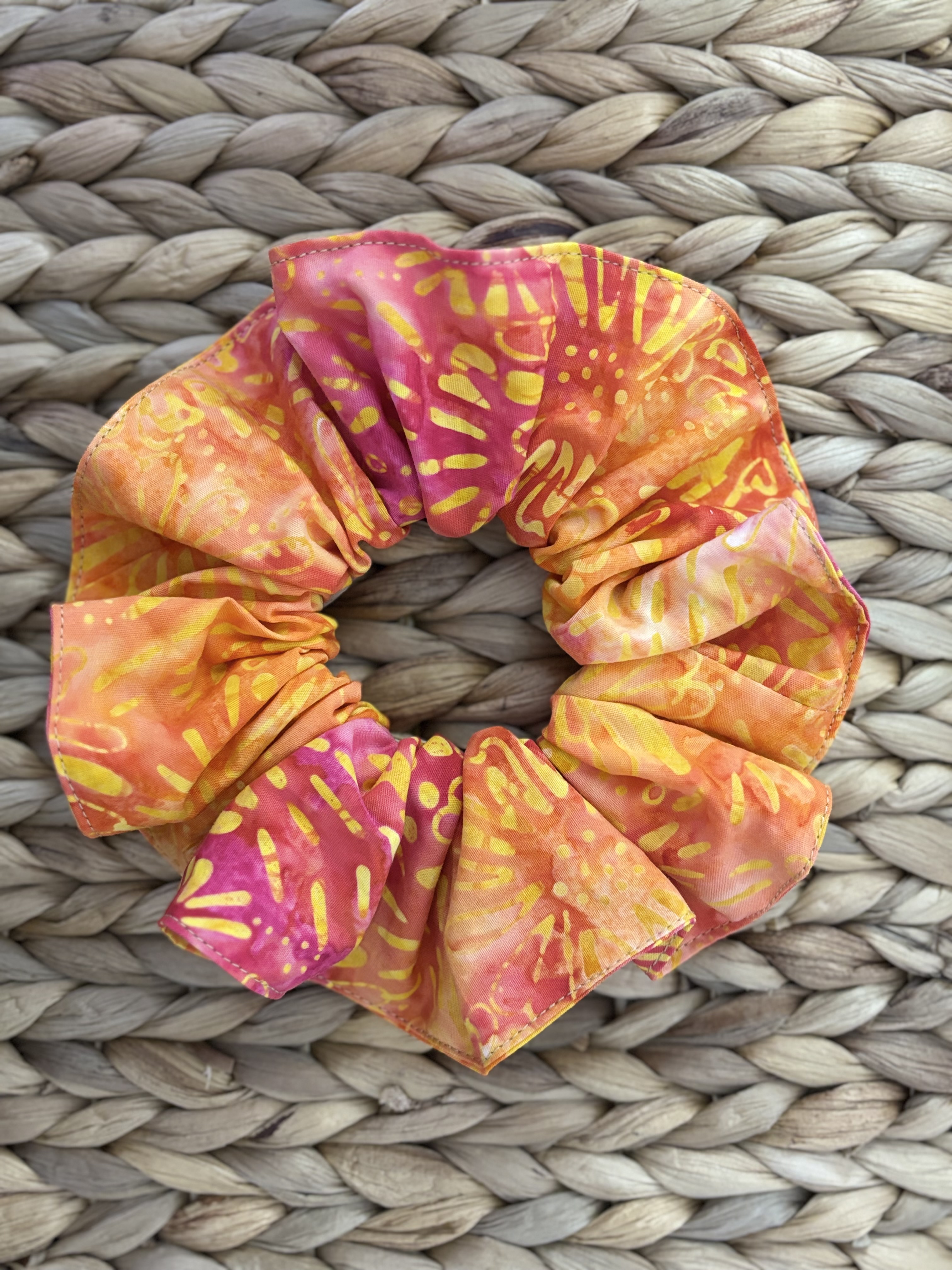 Modern Batik patterned Hair Scrunchies