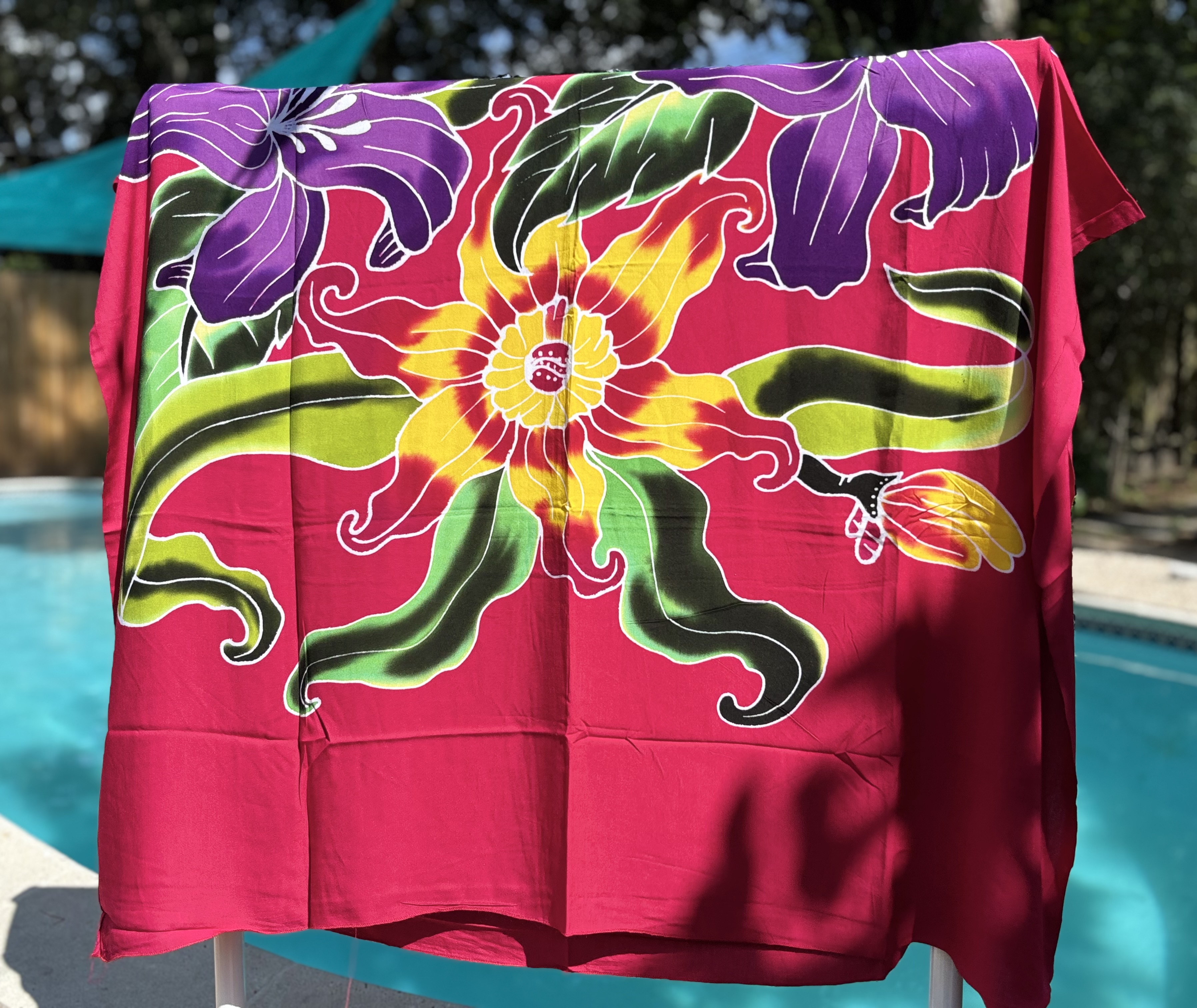 Hand-painted Floral PAREO