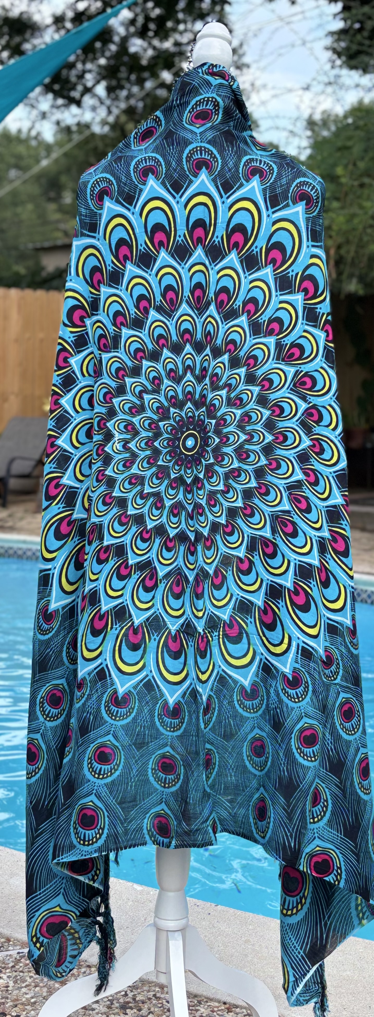 Mandala Peacock Pattern Sarong