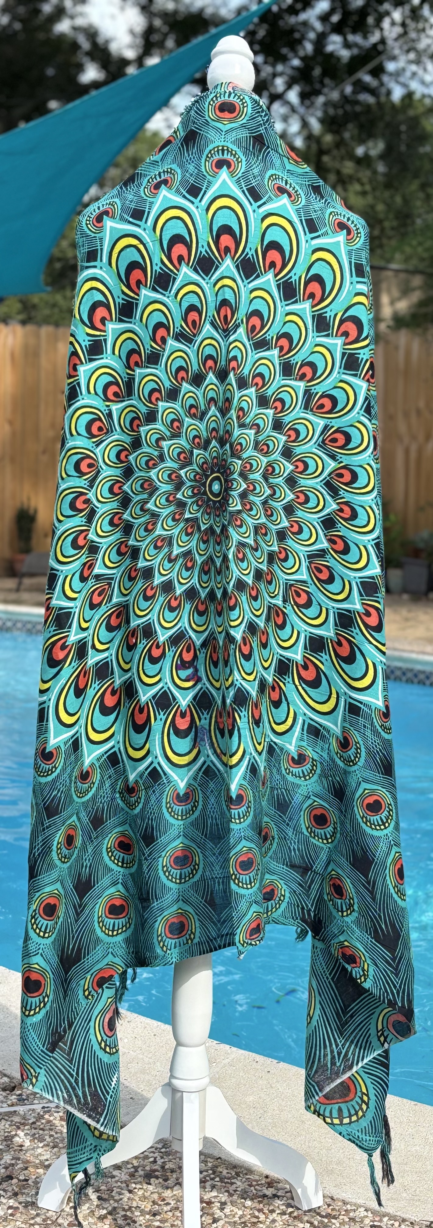 Mandala Peacock Pattern Sarong