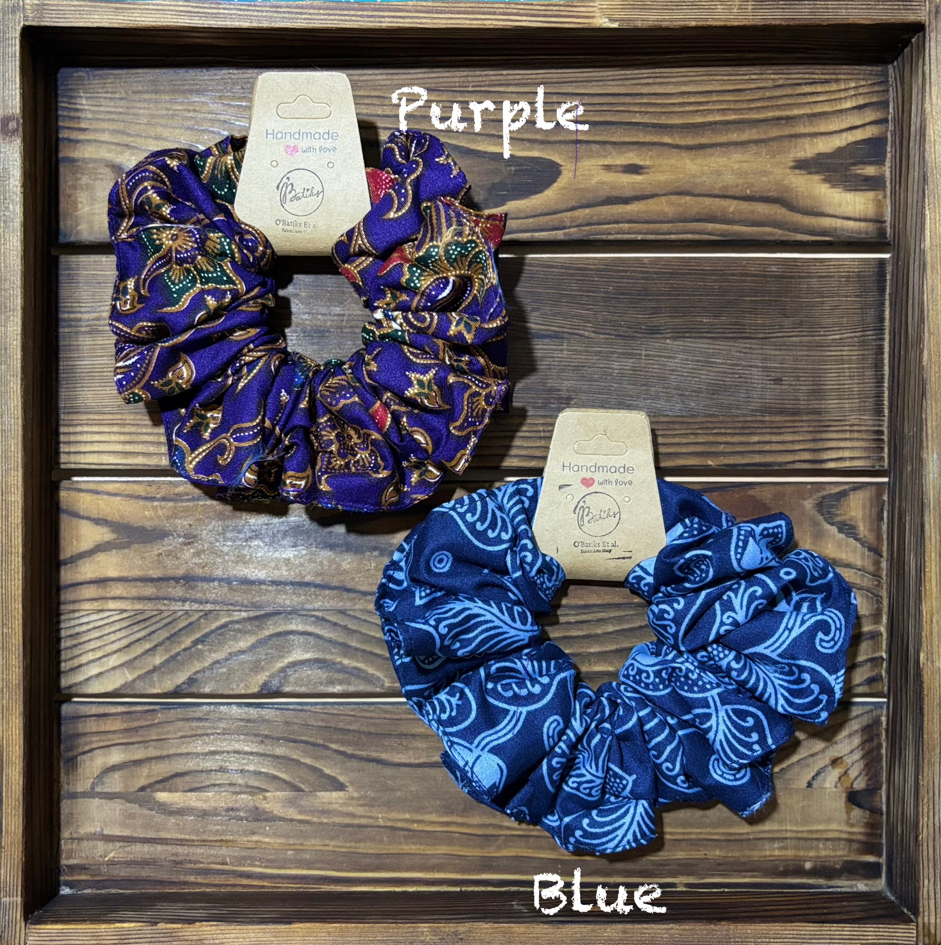 Java batik design Scrunchies
