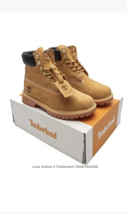 Timberland White and Brown Boots