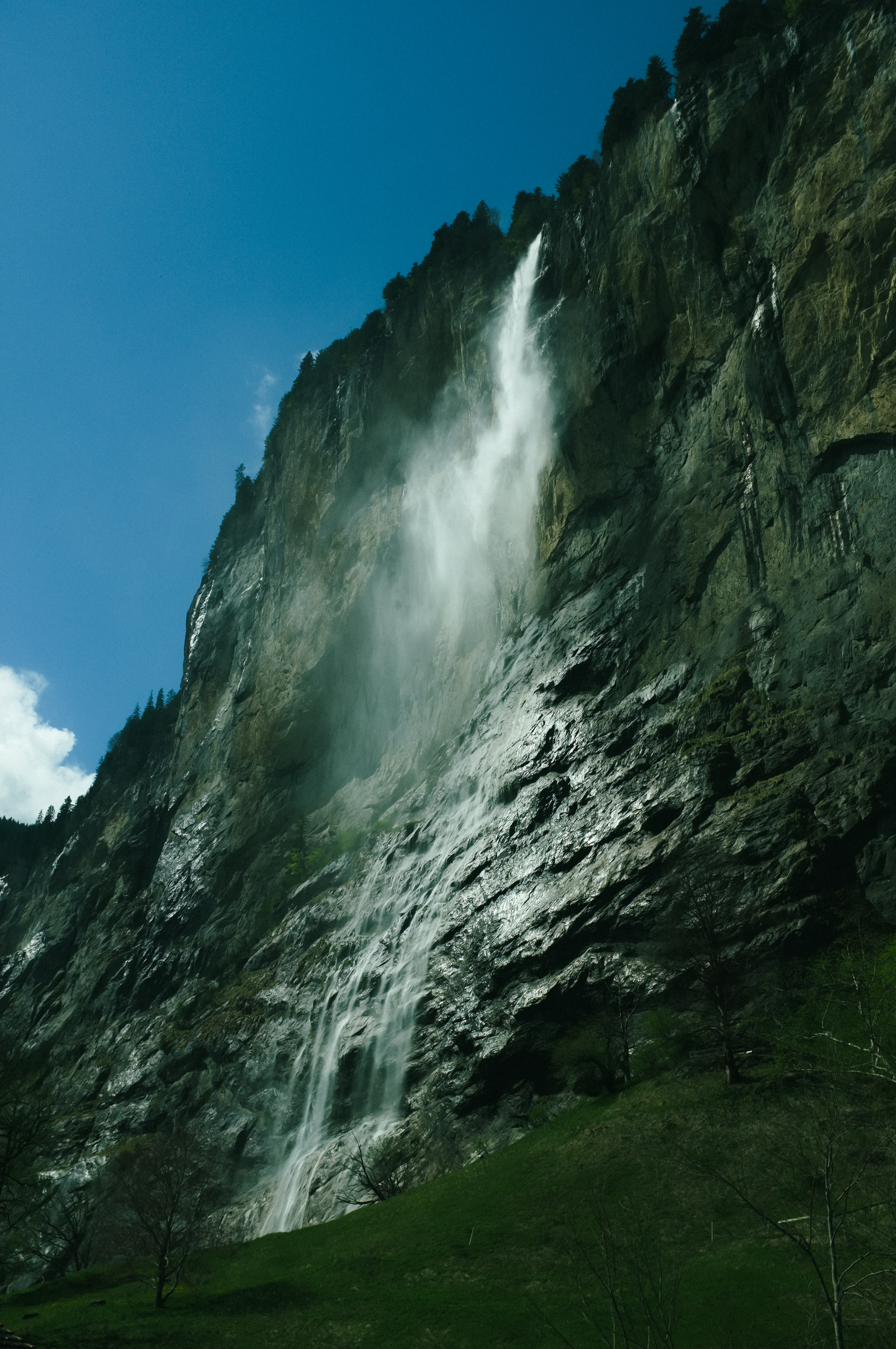 Waterfall in the Alps 