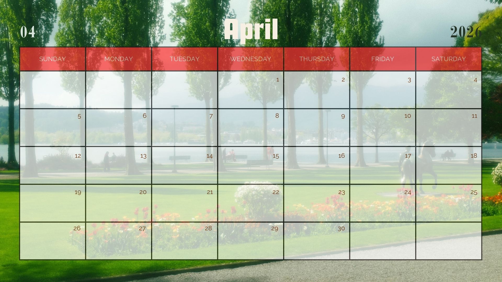 2026 Calendar