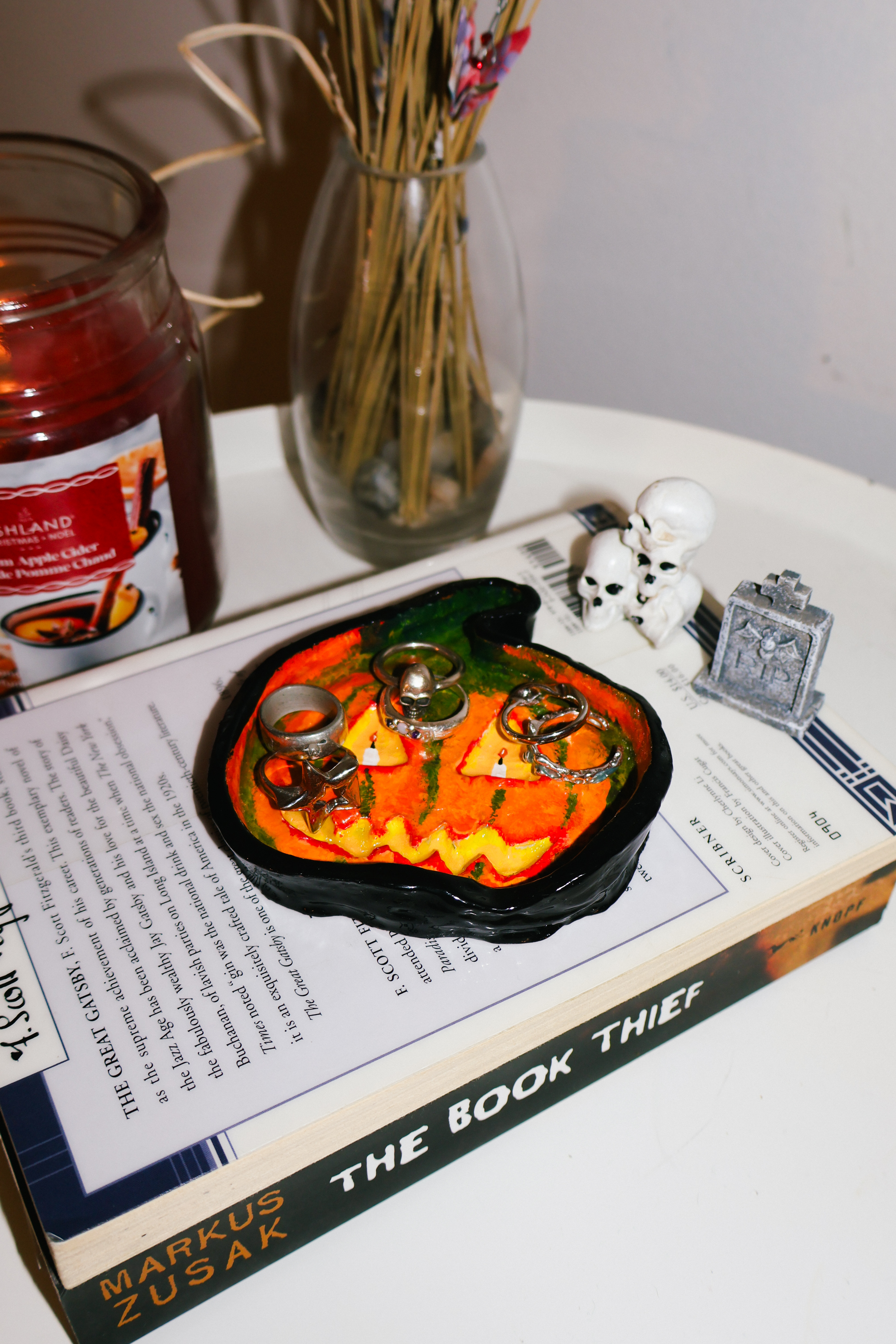 Handmade Pumpkin Ring Dish