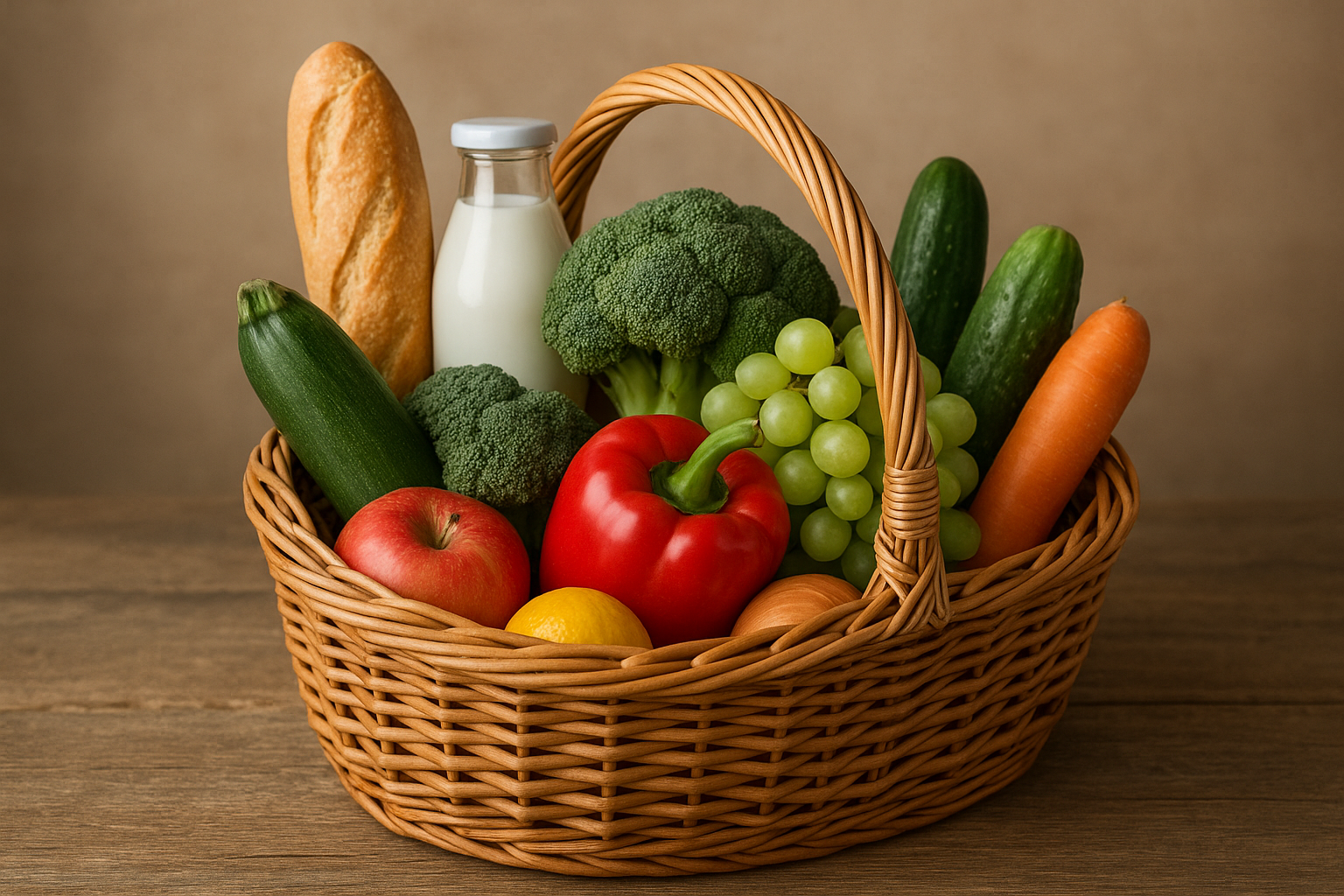 Registration to free food basket. 