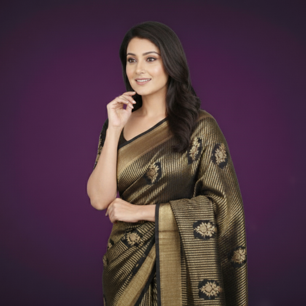 Embroidered Sleeve U-neck Blouse