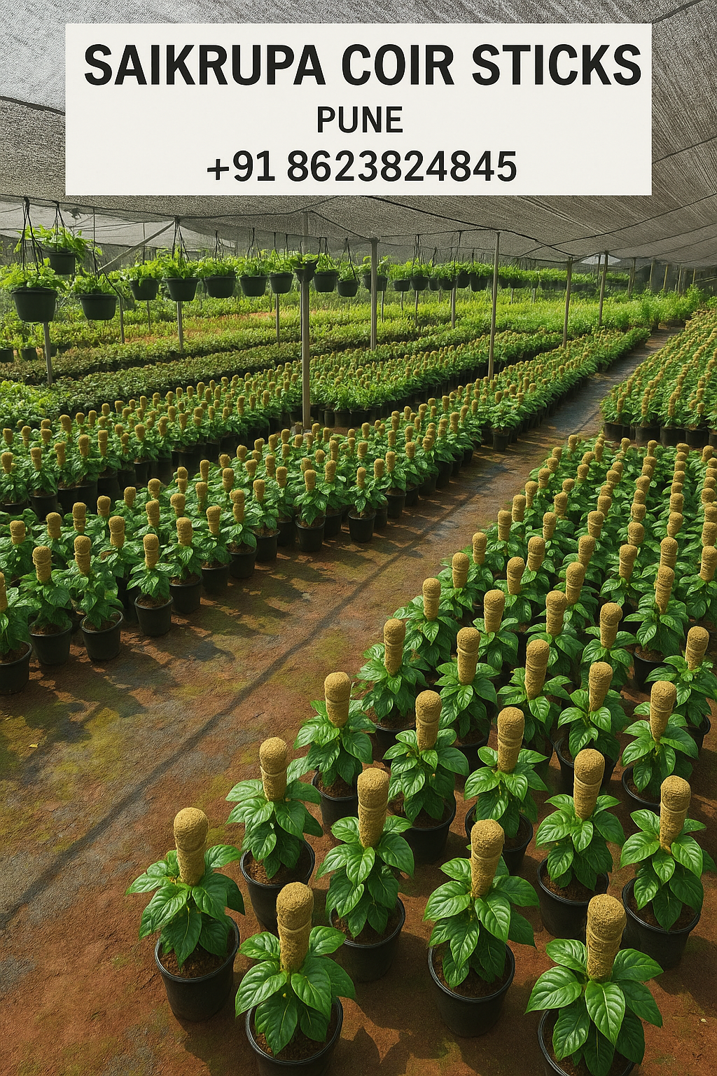 Coir Sticks for Plant Growth