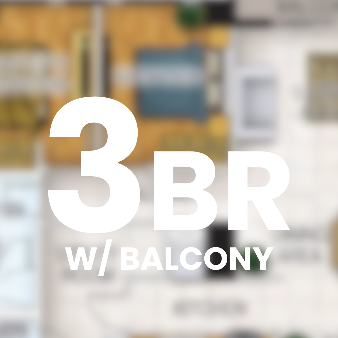 3 Bedroom Unit with Balcony