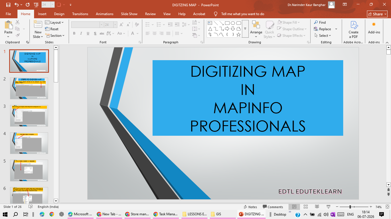 Digitizing Map in MapInfo Professionals