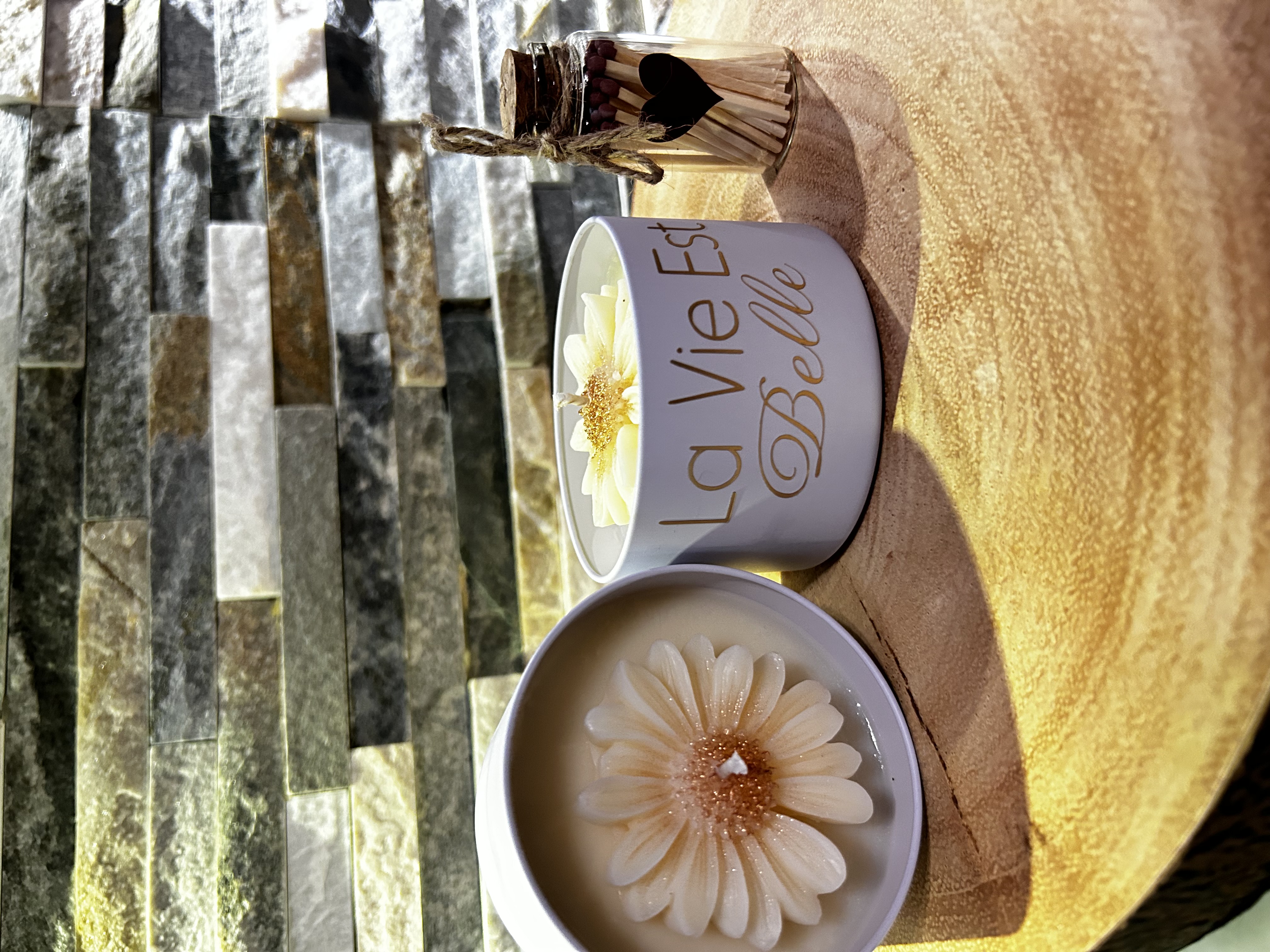 Decorative Flower Candle