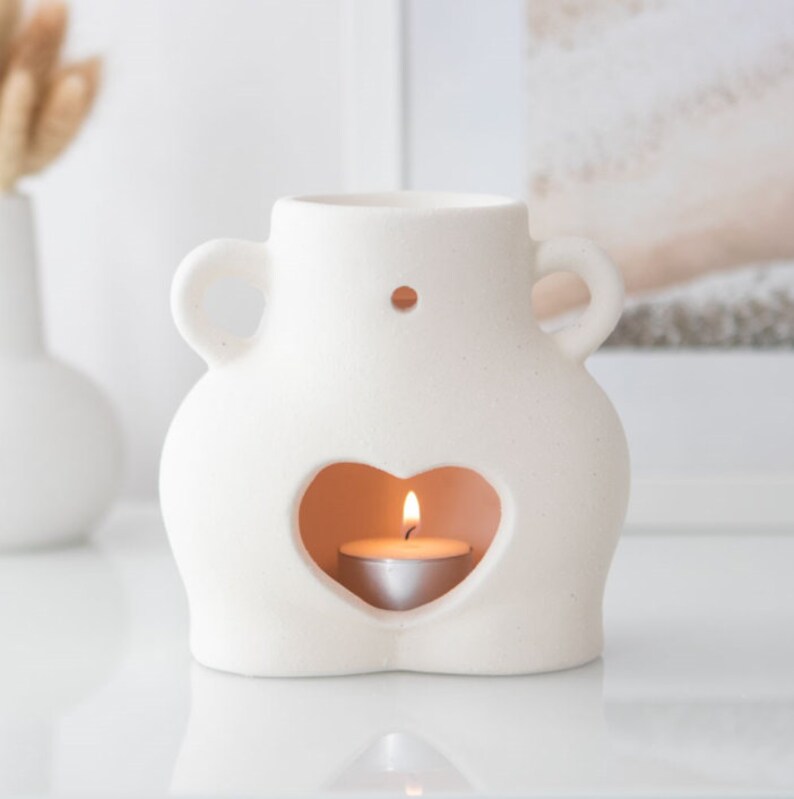 Cream Speckle Bum Wax Melt Burner