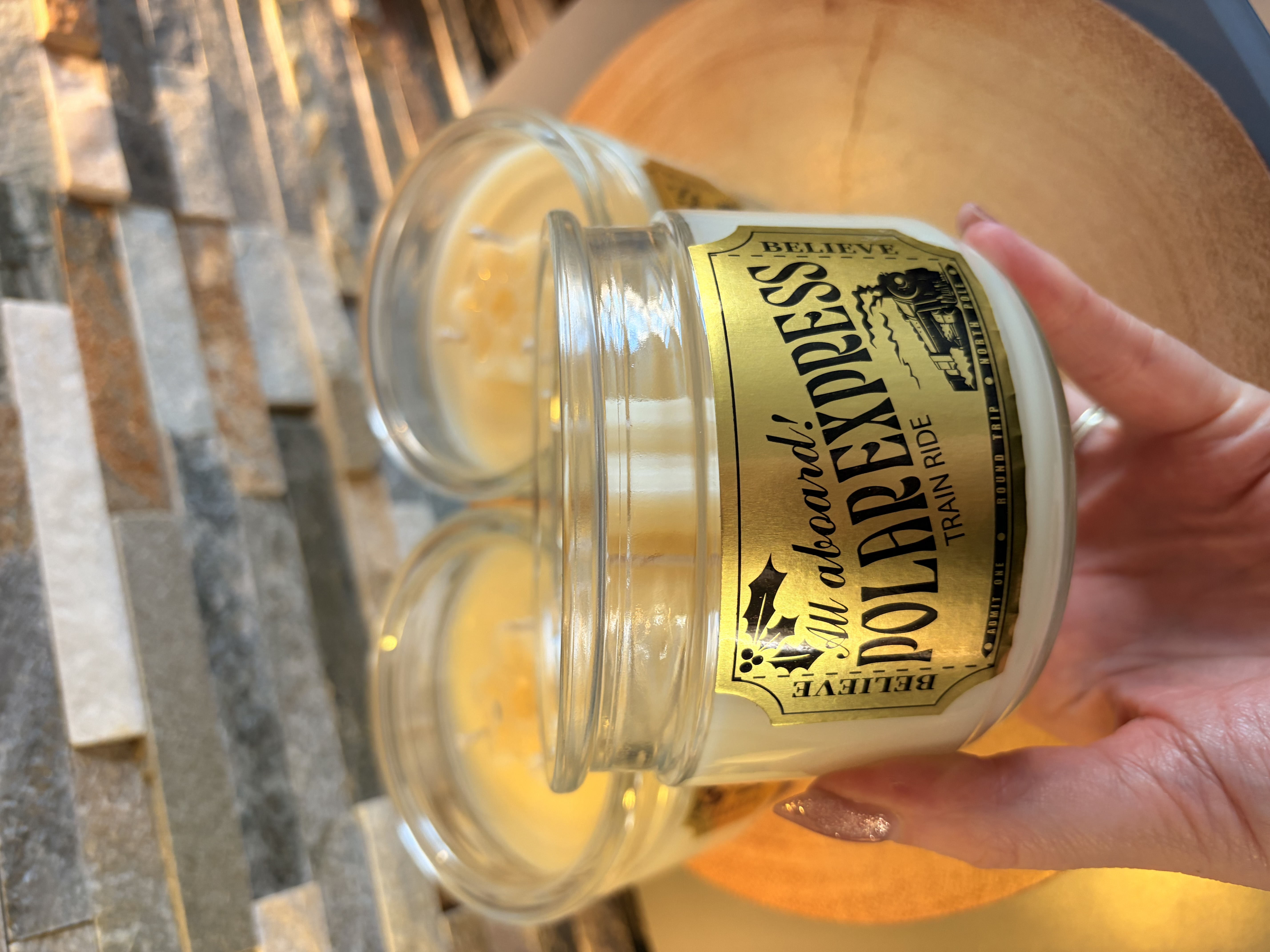 Polar Express Candle