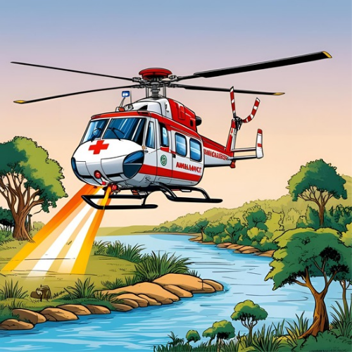 Medical Helicopter Air Ambulance Helicopter Rental Service Hour Flying Charge