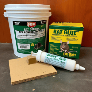 Rat Control Kit Bosney Rat Glue 10 Piece Boards, 10 piece Baits 2500/