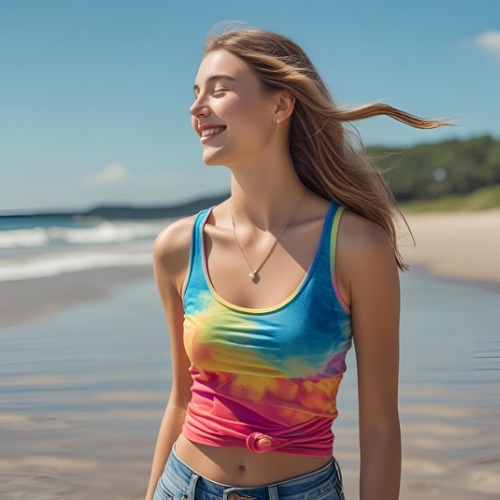 Colorful Tie-Dye Tank Top