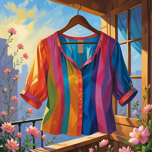 Colorful Striped Blouse
