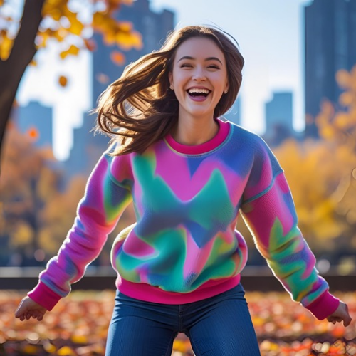 Vibrant Tie-Dye Sweater