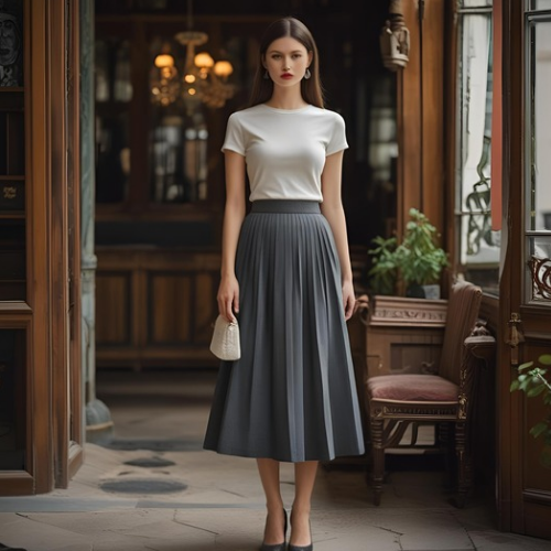 Elegant Midi Skirt