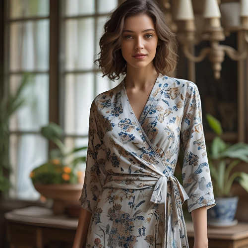 Floral Wrap Dress