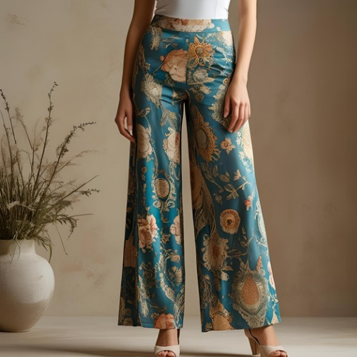 Floral Print Palazzo Pants