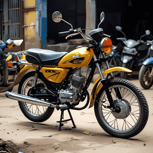 Yellow Retro Motorcycle