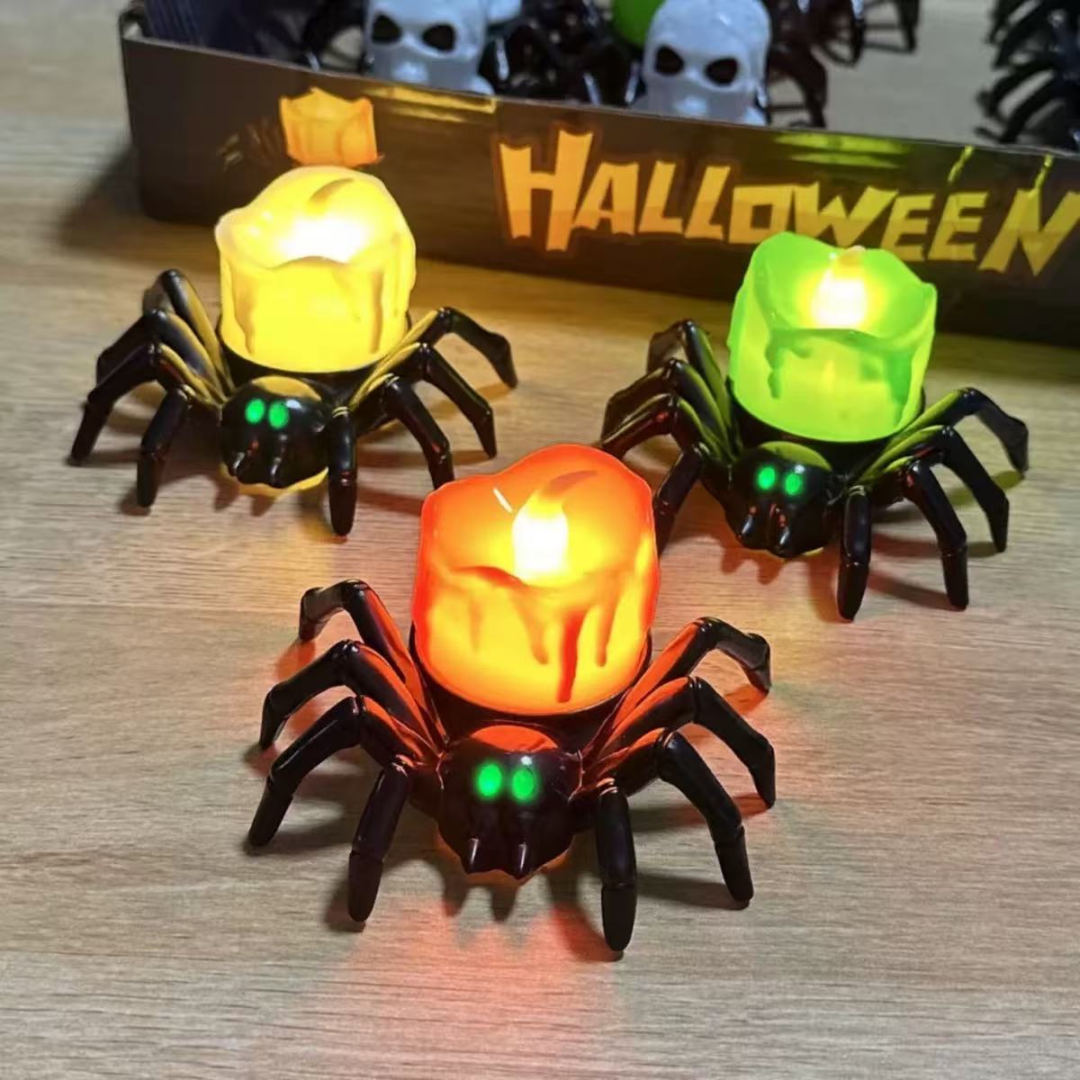 Halloween Spider Candle Lights