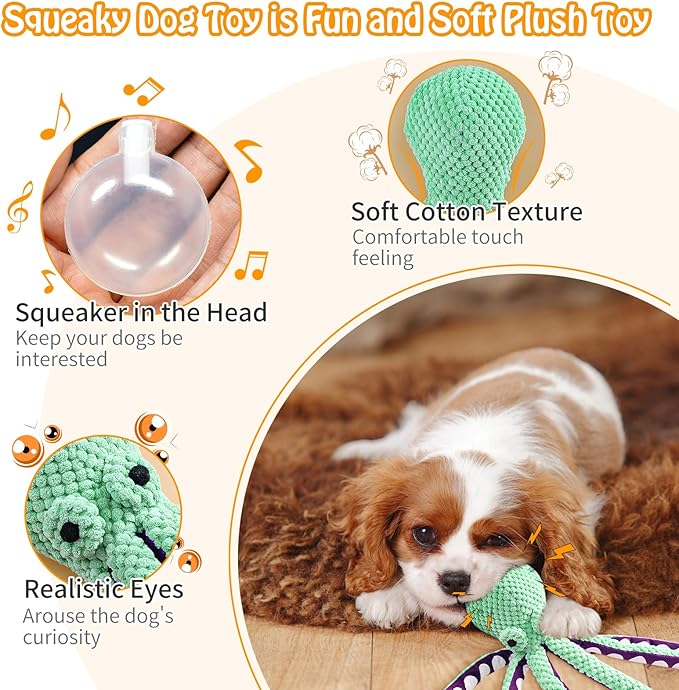 Large Octopus Dog Toy